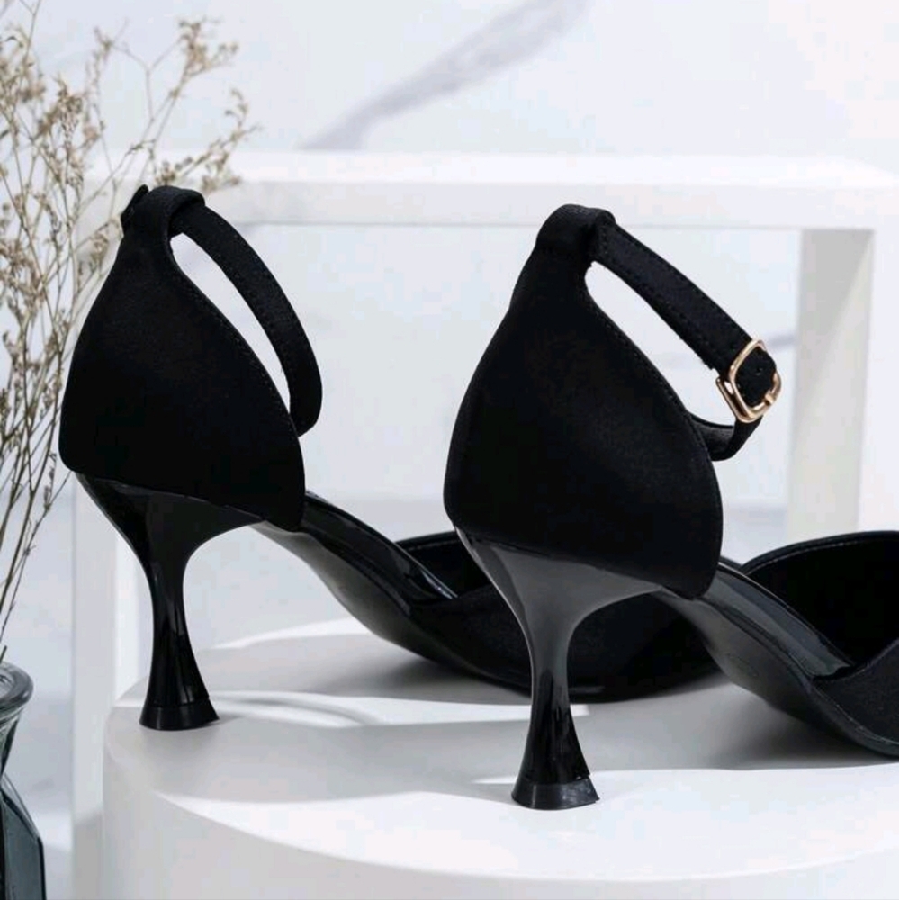 Fashionable Women High Heels Pointed Toe Mule Shoes Sexy One-Strap Design Stilet - Picture 3 of 4